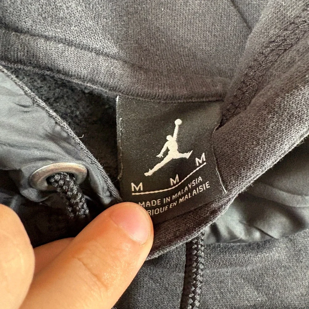 Jordan Mens Jumpman 23 Graphic Pullover Hoodie Black Medium Tech Hood